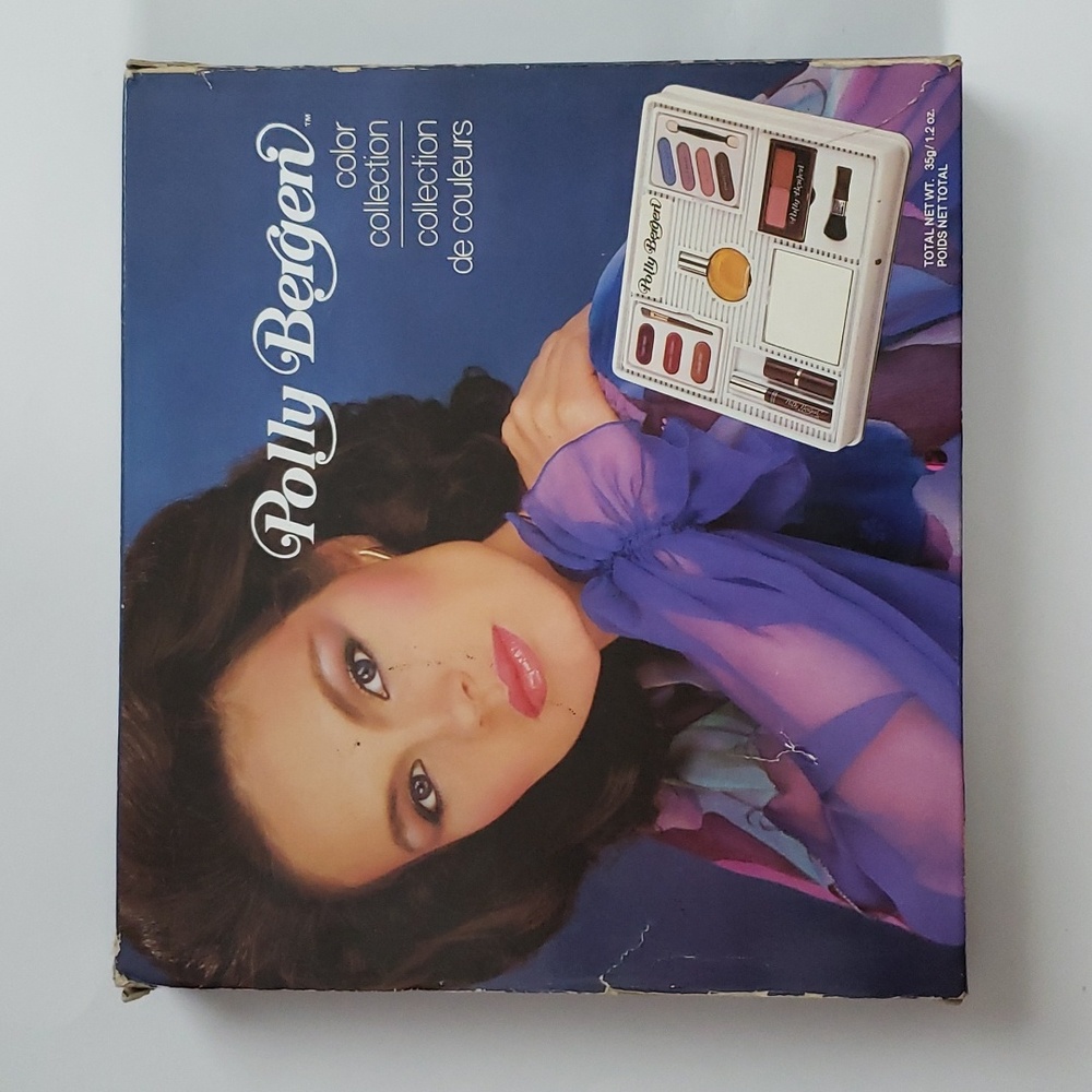 VTG Polly Bergen Cosmetics Color Collection Boxed Set w/Tortue 1/2 FL OZ Perfume